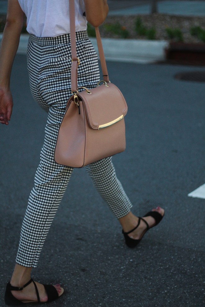 blush pink handbag