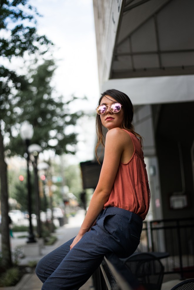 Blue and Orange Outfit