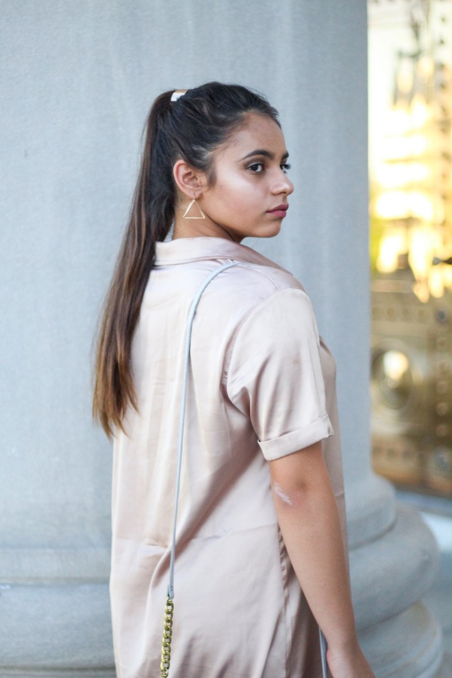 Gold Hair Piece and Earrings