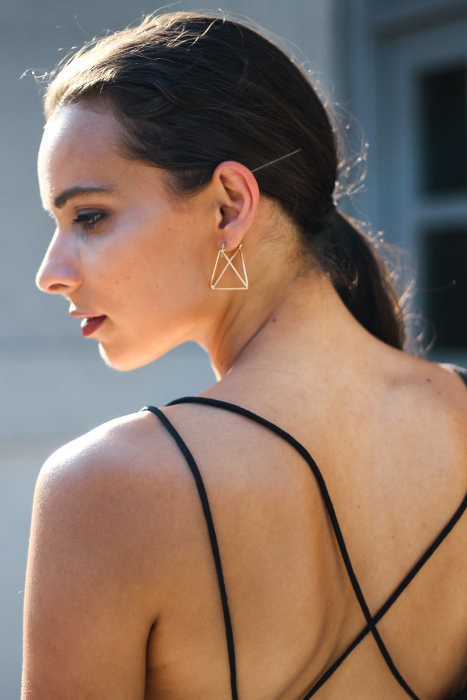 Geometric Gold Earrings