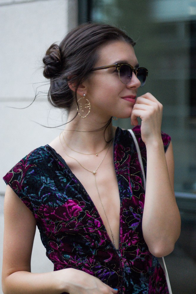 Statement Earrings and Space Buns